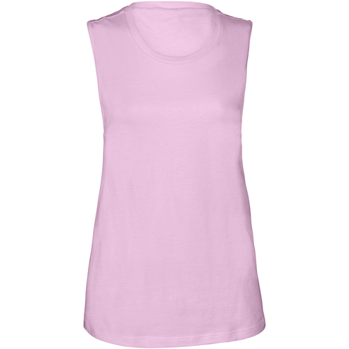 textil Mujer Camisetas sin mangas Bella + Canvas Muscle Violeta