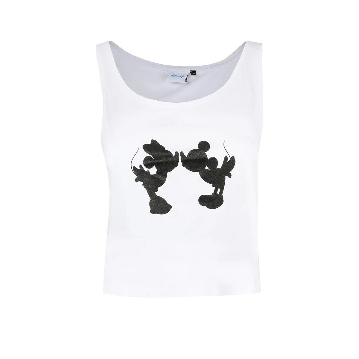 textil Mujer Camisetas sin mangas Disney Kiss Negro