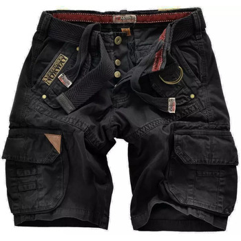 textil Hombre Pantalones Geographical Norway Pantalones cortos de hombre  PAUVOIR Negro