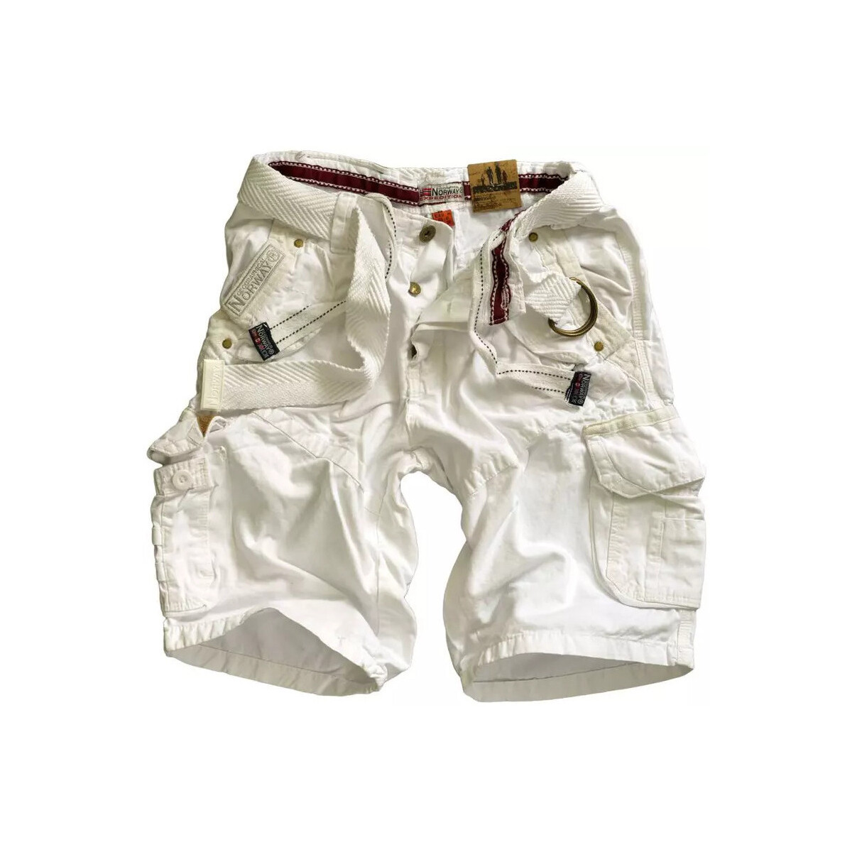 textil Hombre Pantalones Geographical Norway Pantalones cortos de hombre  PAUVOIR Blanco