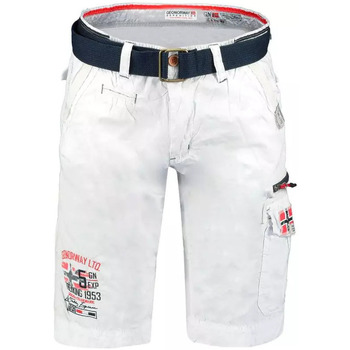 textil Hombre Shorts / Bermudas Geographical Norway Pantalón corto hombre  Parodie Blanco