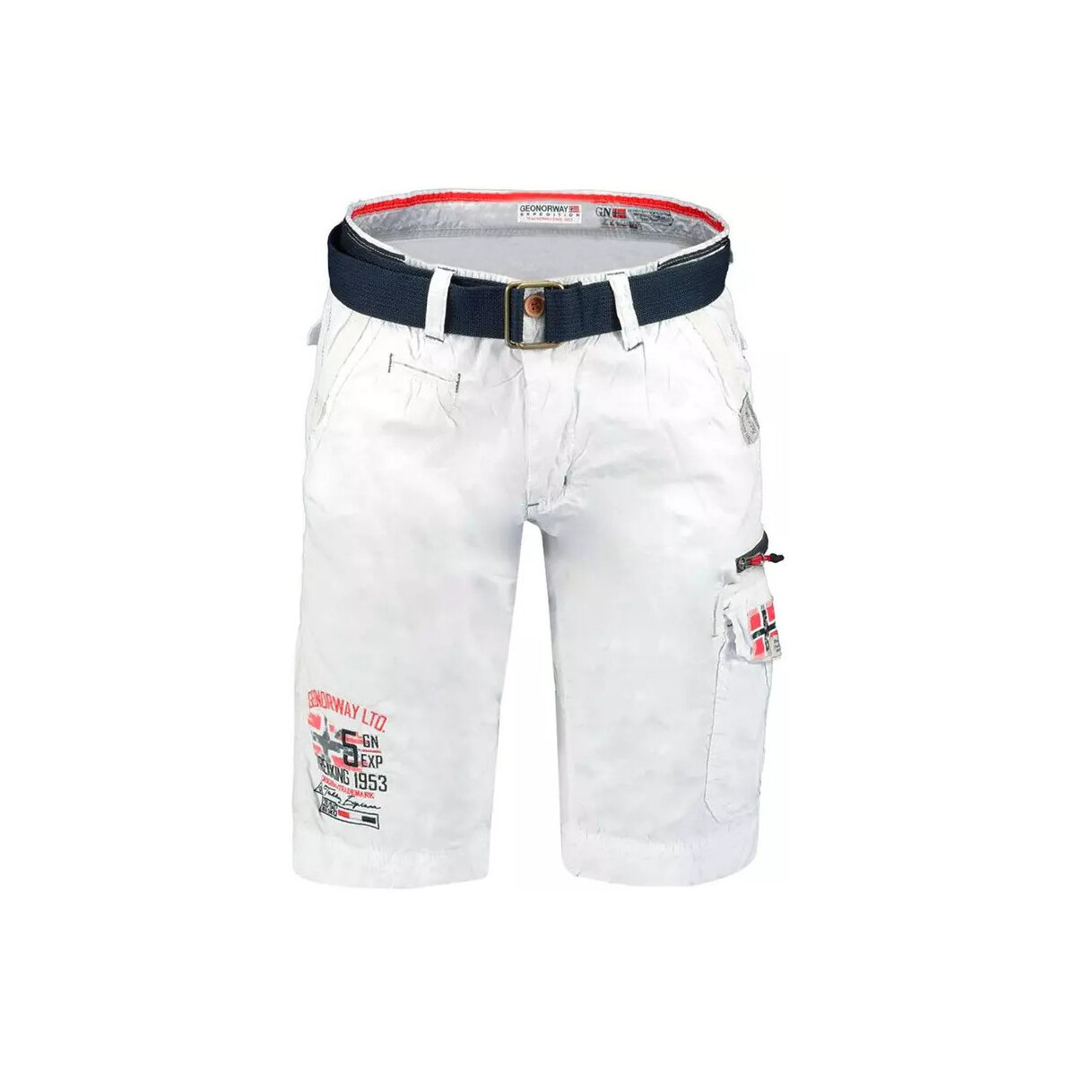 textil Hombre Shorts / Bermudas Geographical Norway Pantalón corto hombre  Parodie Blanco