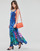 textil Mujer Vestidos largos Desigual VEST_ZARAUTZ Azul / Multicolor