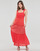 textil Mujer Vestidos largos Desigual VEST_ELY Rojo