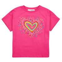 textil Niña Camisetas manga corta Desigual TS_HEART Rosa