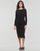 textil Mujer Vestidos cortos Karl Lagerfeld LONG SLEEVE JERSEY DRESS Negro