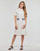 textil Mujer Vestidos cortos Karl Lagerfeld PIQUE POLO DRESS Blanco / Negro
