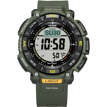 Relojes & Joyas Hombre Relojes digitales Casio PRG-340-3ER, Quartz, 53mm, 10ATM Verde