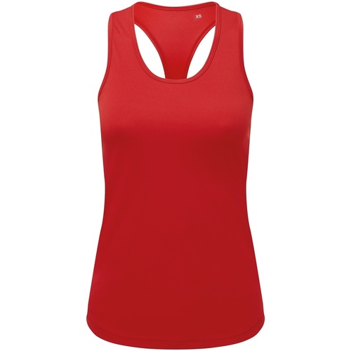 textil Mujer Camisetas sin mangas Tridri RW8210 Rojo