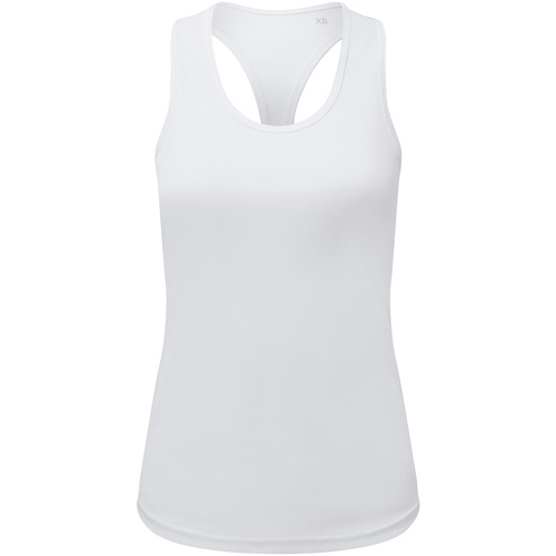 textil Mujer Camisetas sin mangas Tridri RW8210 Blanco