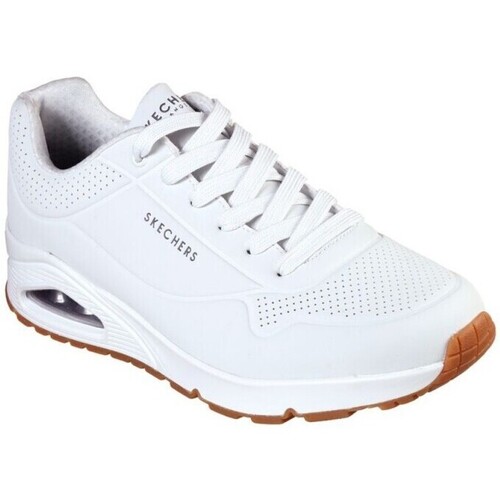 Zapatos Hombre Deportivas Moda Skechers 52458 Blanco