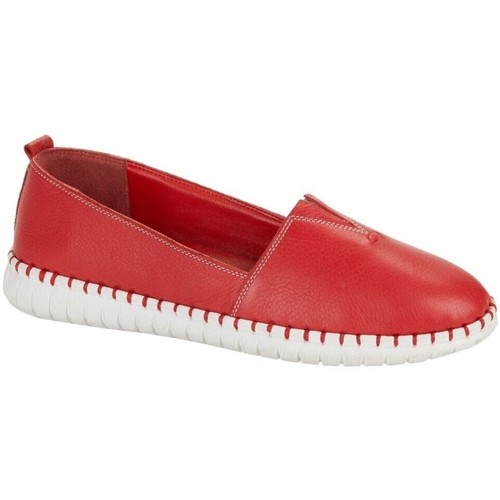 Zapatos Mujer Mocasín Mod Comfys DF2162 Rojo