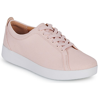 Zapatos Mujer Zapatillas bajas FitFlop RALLY CANVAS TRAINERS Rosa
