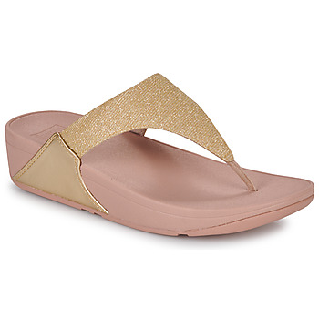 Zapatos Mujer Chanclas FitFlop LULU SHIMMERLUX TOE-POST SANDALS Rosa / Oro