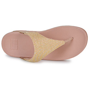 FitFlop LULU SHIMMERLUX TOE-POST SANDALS Rosa / Oro