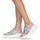 Zapatos Mujer Zuecos (Mules) Crocs CLASSIC CRUSH BUTTERFLY SANDAL Azul / Blanco