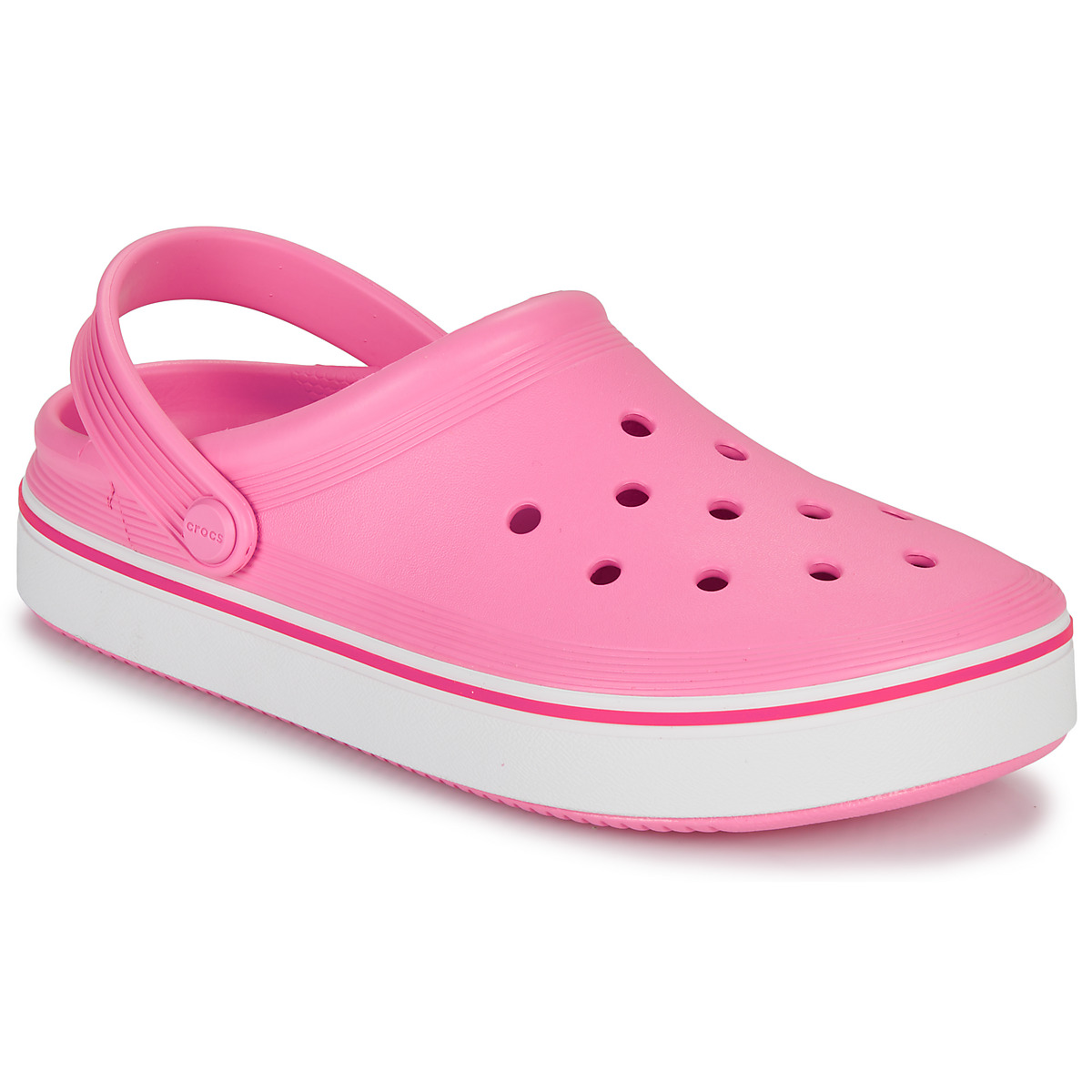 Zapatos Zuecos (Clogs) Crocs Crocband Clean Clog Rosa