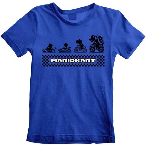 textil Niños Camisetas manga corta Mario Kart HE1006 Azul