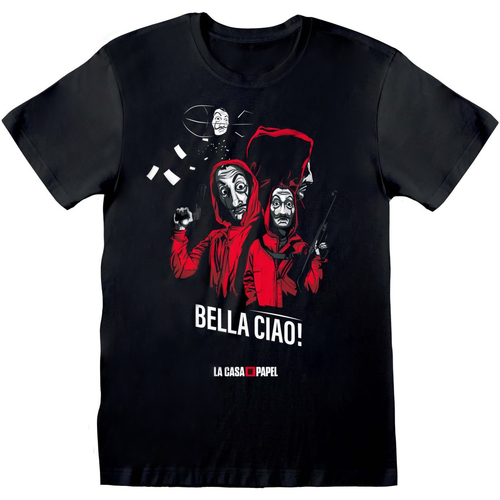 textil Camisetas manga larga Money Heist Bella Ciao Negro