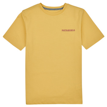 textil Niños Camisetas manga corta Patagonia K's Regenerative Organic Certified Cotton Graphic T-Shirt Amarillo
