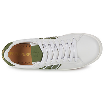 Fred Perry B721 LEA/GRAPHIC BRAND MESH Oliva