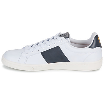 Fred Perry B721 LEATHER / BRANDED Blanco / Marino