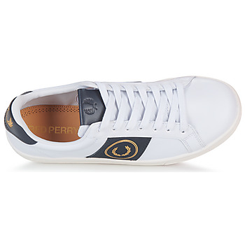 Fred Perry B721 LEATHER / BRANDED Blanco / Marino
