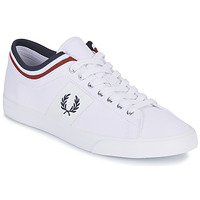 Zapatos Hombre Zapatillas bajas Fred Perry UNDERSPIN TIPPED CUFF TWILL Blanco / Marino