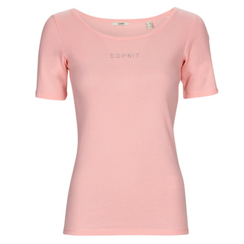 textil Mujer Camisetas manga corta Esprit tee Rosa