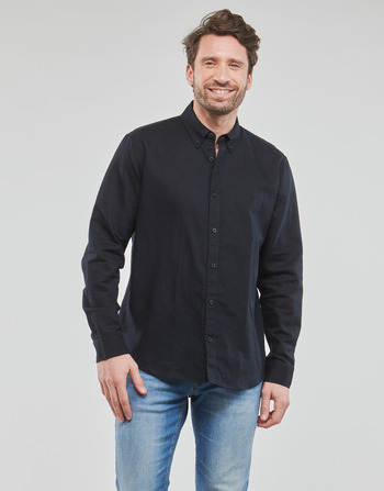 textil Hombre Camisas manga larga Esprit N Linen SH Negro
