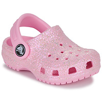 Zapatos Niña Zuecos (Clogs) Crocs Classic Glitter Clog T Rosa