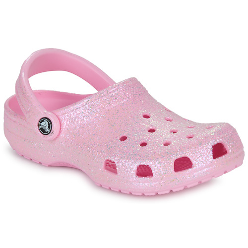 Zapatos Niña Zuecos (Clogs) Crocs Classic Glitter Clog K Rosa