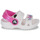 Zapatos Niña Sandalias Crocs Classic Embellished Sandal T Blanco / Violeta