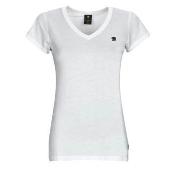 textil Mujer Camisetas manga corta G-Star Raw eyben slim v Blanco