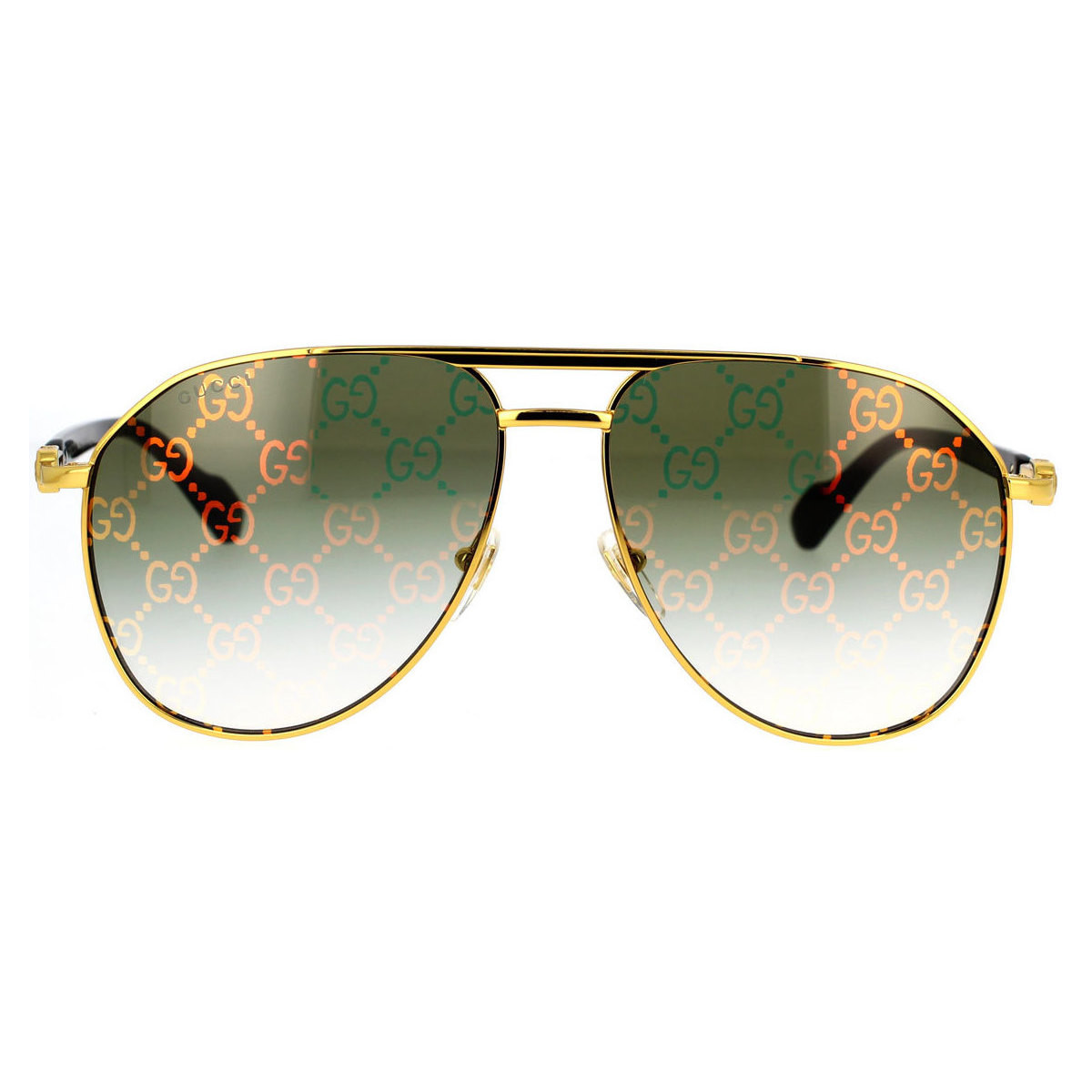 Relojes & Joyas Hombre Gafas de sol Gucci Occhiali da Sole  GG1220S 004 Oro