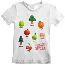 textil Niños Camisetas manga corta Animal Crossing HE1049 Blanco