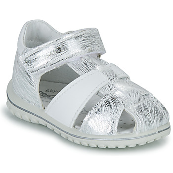 Zapatos Niña Sandalias Primigi BABY SWEET Blanco / Plata