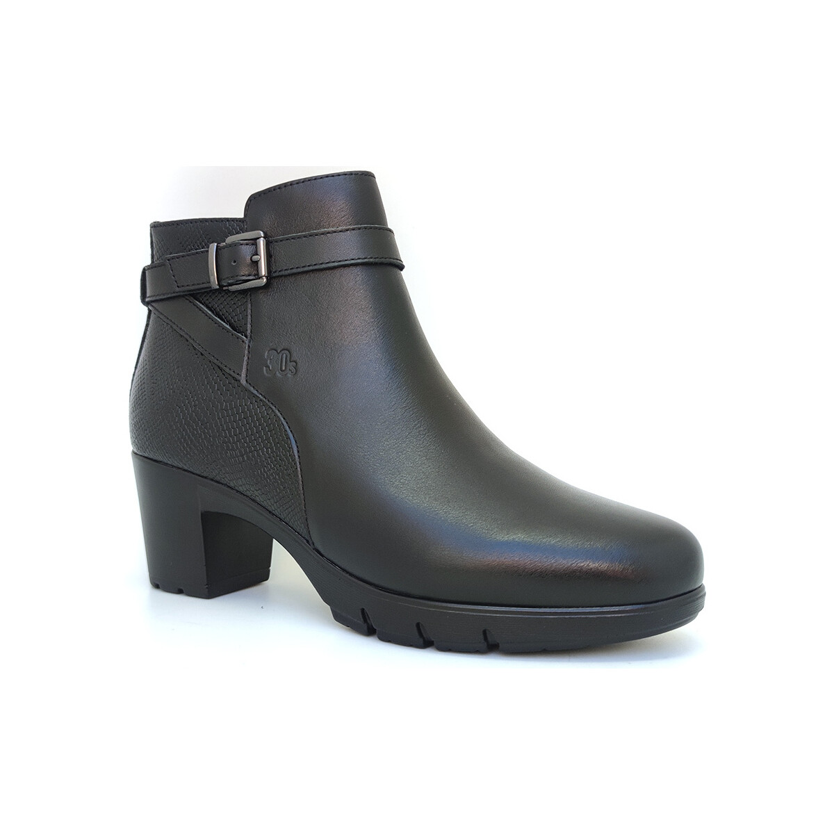 Zapatos Mujer Botines 30´s 3830 Negro