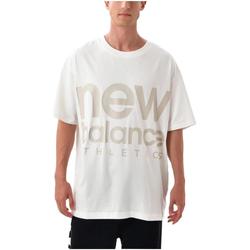 textil Camisetas manga corta New Balance UT23505 SST Beige