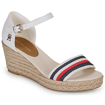 Zapatos Mujer Sandalias Tommy Hilfiger MID WEDGE CORPORATE Blanco