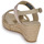 Zapatos Mujer Sandalias Tommy Hilfiger SEASONAL WEBBING MID WEDGE Beige