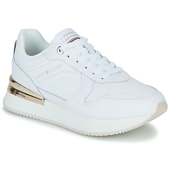 Zapatos Mujer Zapatillas bajas Tommy Hilfiger ELEVATED FEMININE LEATHER RUNNER Blanco