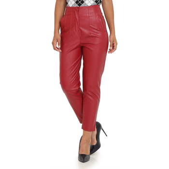 textil Mujer Pantalones La Modeuse 18781_P53306 Rojo