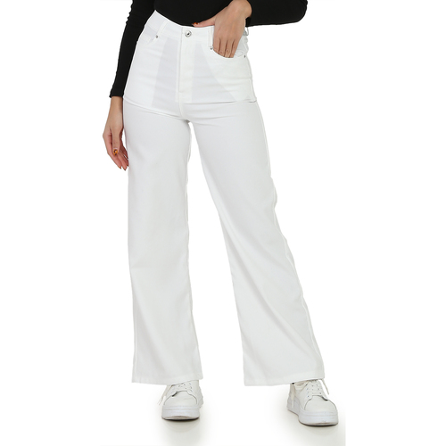 textil Mujer Pantalones La Modeuse 18861_P53625 Blanco