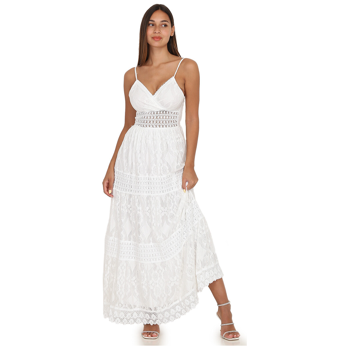 textil Mujer Vestidos La Modeuse 28848_P67350 Blanco