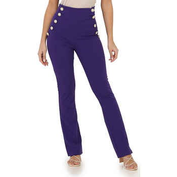 textil Mujer Pantalones La Modeuse 49998_P89546 Violeta