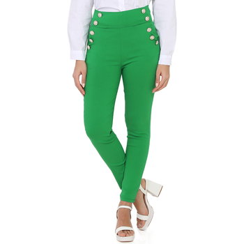 textil Mujer Pantalones La Modeuse 50038_P89716 Verde