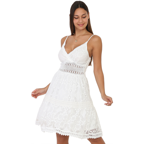 textil Mujer Vestidos La Modeuse 58754_P135464 Blanco