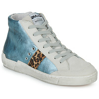Zapatos Mujer Zapatillas altas Meline NKC1151 Azul / Leopardo