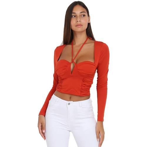 textil Mujer Tops / Blusas La Modeuse 62348_P141489 Naranja